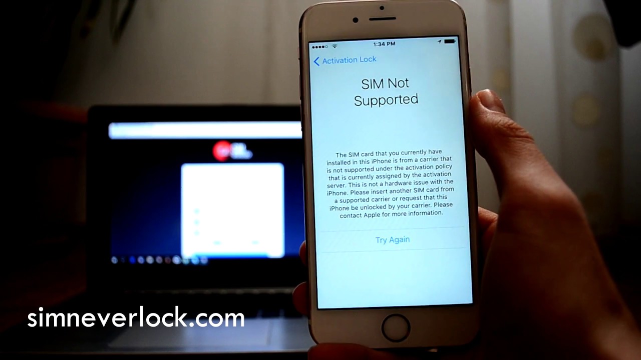 sim not supported iphone 6s